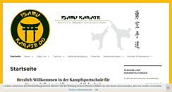 Desktop Screenshot of isamu-karate.de