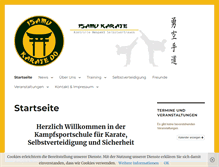 Tablet Screenshot of isamu-karate.de